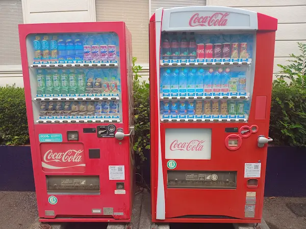 2台の自動販売機