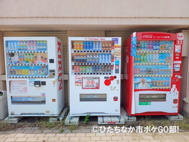 3台の自動販売機